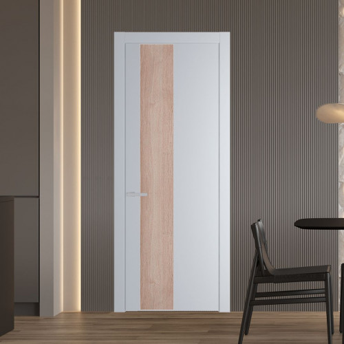 Межкомнатная дверь ProfilDoors 19 PW Лайт Грей Дуб Сонома молдинг Серебро