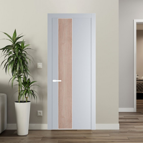 Межкомнатная дверь ProfilDoors 19 PW Лайт Грей Дуб Сонома молдинг Вайт