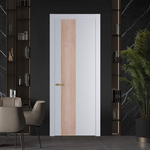 Межкомнатная дверь ProfilDoors 19 PW Лайт Грей Дуб Сонома молдинг Золото