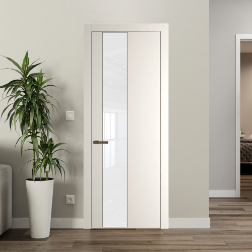 Межкомнатная дверь ProfilDoors 19 PW Перламутр белый Лак классик молдинг Деорэ
