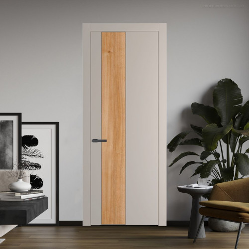 Межкомнатная дверь ProfilDoors 19 PW Сэнд Дуб Карамель молдинг Серая ночь