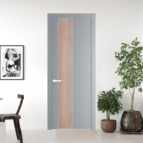 Межкомнатная дверь ProfilDoors 19 PW Смоки Дуб Сонома молдинг Вайт