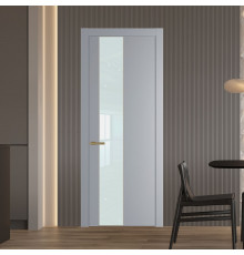 19 PW Смоки Lacobel Белый лак молдинг Золото