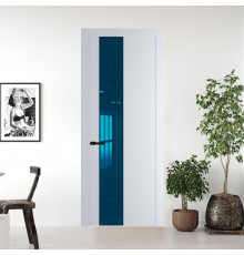 19 PW Вайт Зеркало Blue молдинг Черный матовый