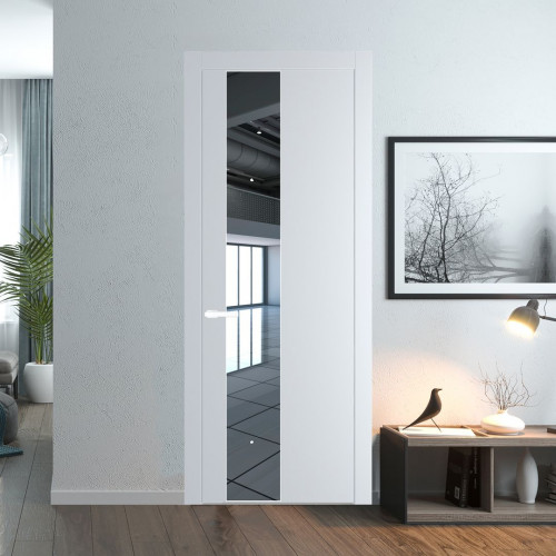 Межкомнатная дверь ProfilDoors 19 PW Вайт Зеркало молдинг Вайт