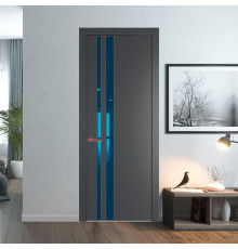 20 PW Графит Зеркало Blue молдинг Красный антрацит