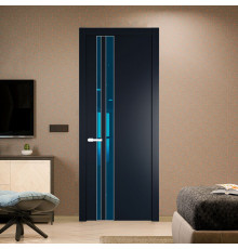 20 PW Нэви Блу Зеркало Blue молдинг Вайт