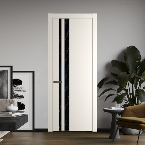 Межкомнатная дверь ProfilDoors 20 PW Перламутр белый Неро мрамор молдинг Деорэ