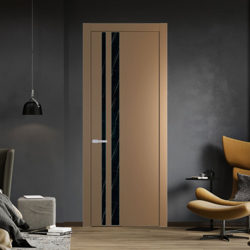 Межкомнатная дверь ProfilDoors 20 PW Перламутр золото Неро мрамор молдинг Зеленый воск
