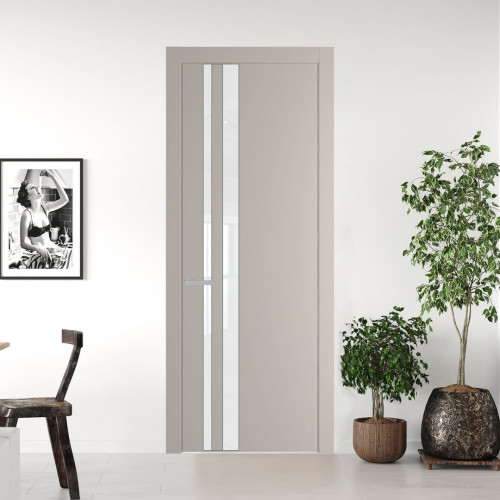 Межкомнатная дверь ProfilDoors 20 PW Сэнд Лак классик молдинг Зеленый воск