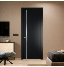 21 PW Блэк Lacobel Серебряный лак молдинг Никель матовый