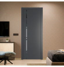 21 PW Графит Зеркало Grey молдинг Серая ночь