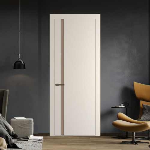 Межкомнатная дверь ProfilDoors 21 PW Кремовая Магнолия Монохром капучино молдинг Деорэ