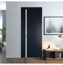 21 PW Нэви Блу Lacobel Белый лак молдинг Серая ночь