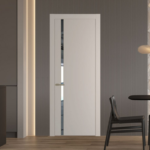 Межкомнатная дверь ProfilDoors 21 PW Сэнд Зеркало молдинг Шампань