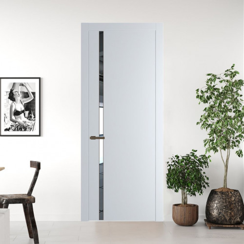 Межкомнатная дверь ProfilDoors 21 PW Вайт Зеркало молдинг Деорэ