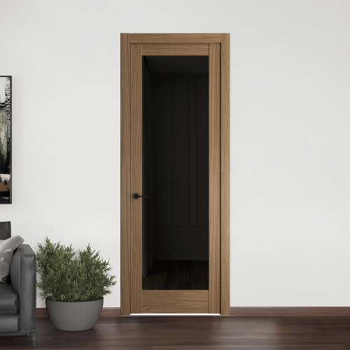 10.1.2 ND.O Дуб Мокко стекло Черное тонированное ProfilDoors Orange