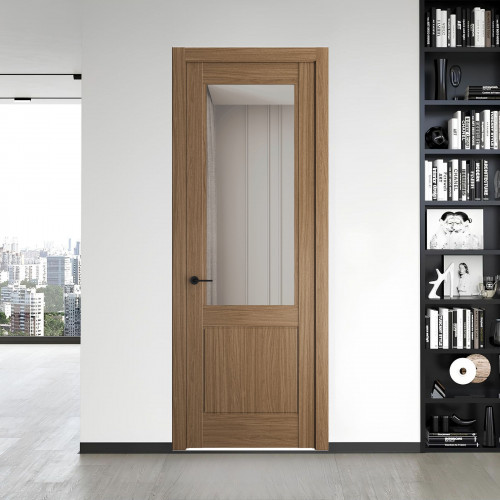 7.2.2 ND.O Дуб Мокко стекло Прозрачное ProfilDoors Orange