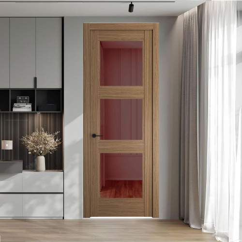 7.3.2 ND.O Дуб Мокко стекло Золотистая бронза ProfilDoors Orange