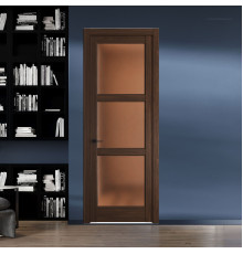 8.3.2 ND.O Орех Шоколад стекло Золотистая бронза матовое ProfilDoors Orange