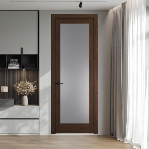 10.1.2 ND.O Орех Шоколад стекло Графит ProfilDoors Orange