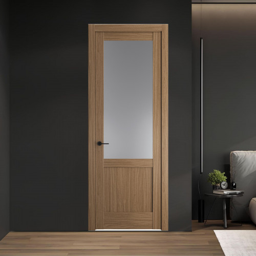 10.2.2 ND.O Дуб Мокко стекло Графит ProfilDoors Orange