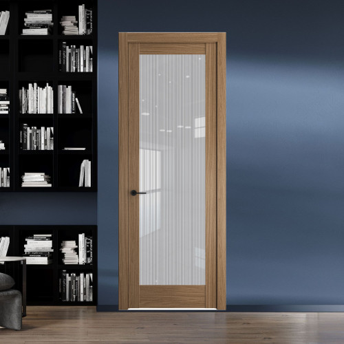 11.1.2 ND.O Дуб Мокко стекло Узор Страйп ProfilDoors Orange