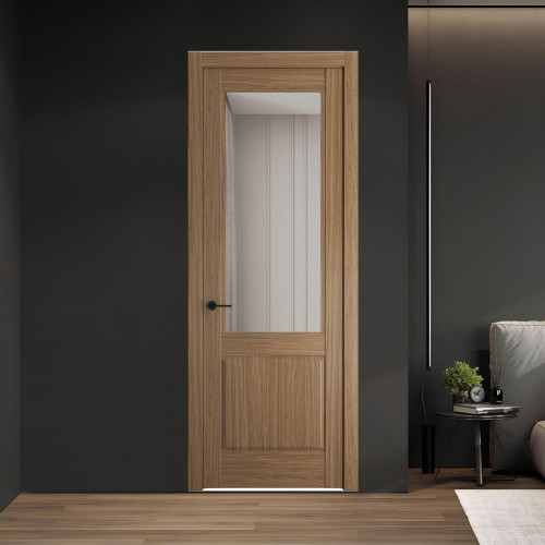 6.2.2 ND.O Дуб Мокко стекло Прозрачное ProfilDoors Orange