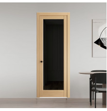 8.1.2 ND.O Дуб Натуральный стекло Черное тонированное ProfilDoors Orange