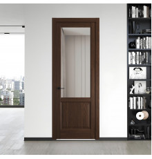 8.2.2 ND.O Орех Шоколад стекло Прозрачное ProfilDoors Orange