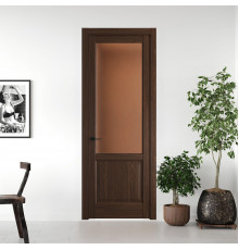 8.2.2 ND.O Орех Шоколад стекло Золотистая бронза матовое ProfilDoors Orange