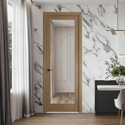 10.1.2 ND.O Дуб Мокко стекло Прозрачное ProfilDoors Orange