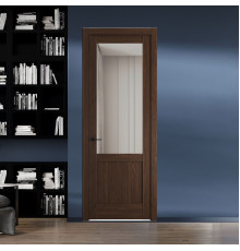 10.2.2 ND.O Орех Шоколад стекло Прозрачное ProfilDoors Orange