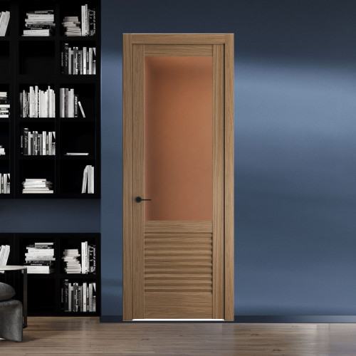 11.2.2 ND.O Дуб Мокко стекло Золотистая бронза матовое ProfilDoors Orange