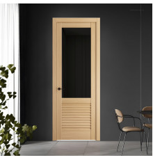 11.2.2 ND.O Дуб Натуральный стекло Черное тонированное ProfilDoors Orange