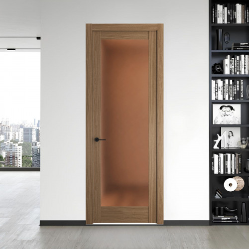 5.1.2 ND.O Дуб Мокко стекло Золотистая бронза матовое ProfilDoors Orange