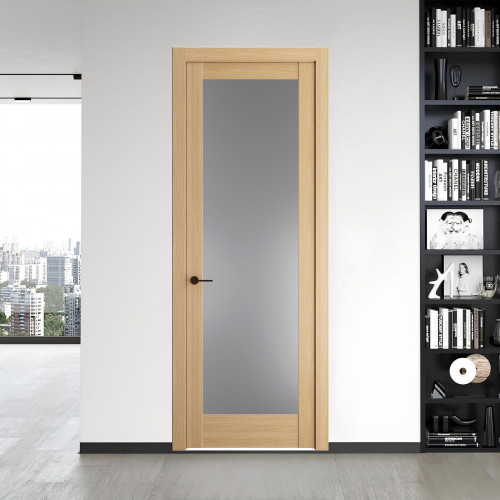 5.1.2 ND.O Дуб Натуральный стекло Графит ProfilDoors Orange