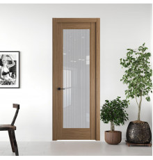 6.1.2 ND.O Дуб Мокко стекло Узор Страйп ProfilDoors Orange