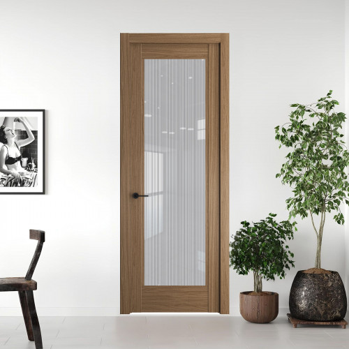 6.1.2 ND.O Дуб Мокко стекло Узор Страйп ProfilDoors Orange