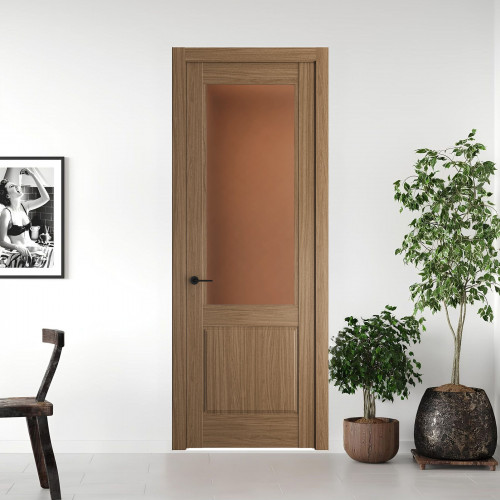 6.2.2 ND.O Дуб Мокко стекло Золотистая бронза матовое ProfilDoors Orange