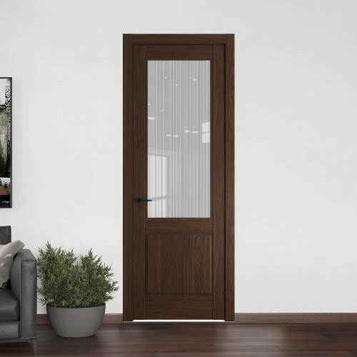6.2.2 ND.O Орех Шоколад стекло Узор Страйп ProfilDoors Orange