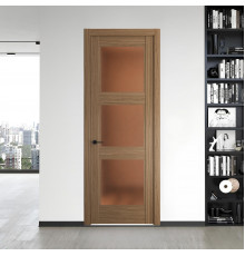 6.3.2 ND.O Дуб Мокко стекло Золотистая бронза матовое ProfilDoors Orange