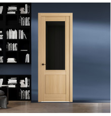 7.2.2 ND.O Дуб Натуральный стекло Черное тонированное ProfilDoors Orange