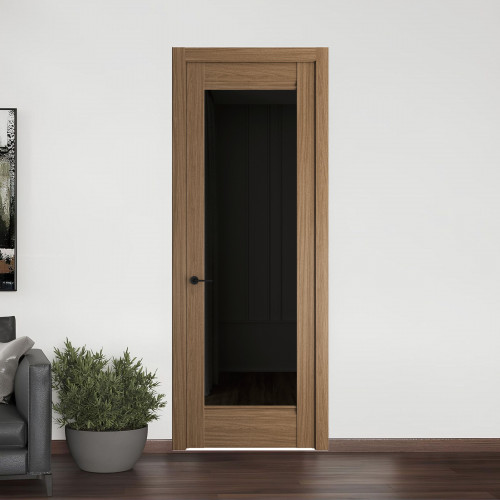 9.1.2 ND.O Дуб Мокко стекло Черное тонированное ProfilDoors Orange