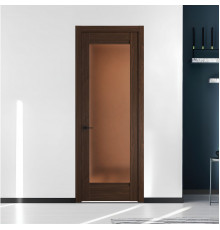 9.1.2 ND.O Орех Шоколад стекло Золотистая бронза матовое ProfilDoors Orange