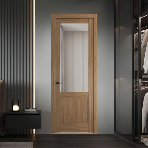 10.2.2 ND.O Дуб Мокко стекло Прозрачное ProfilDoors Orange