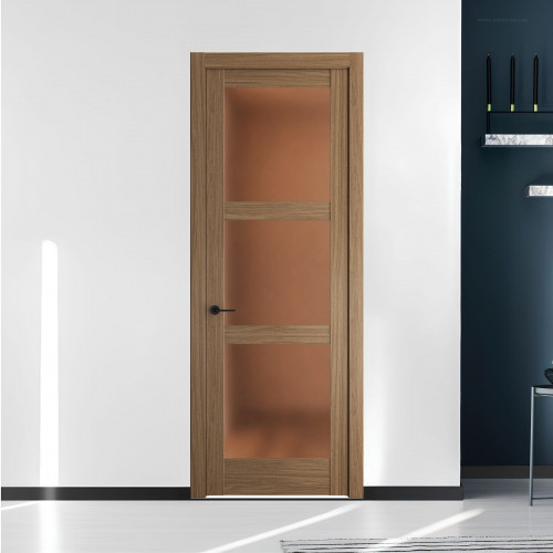 10.3.2 ND.O Дуб Мокко стекло Золотистая бронза матовое ProfilDoors Orange