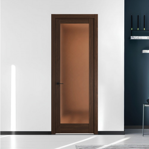 11.1.2 ND.O Орех Шоколад стекло Золотистая бронза матовое ProfilDoors Orange