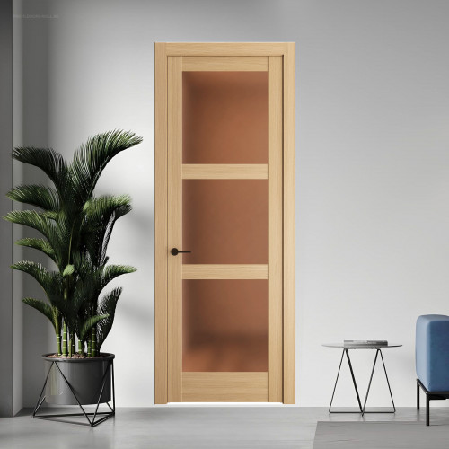 5.3.2 ND.O Дуб Натуральный стекло Золотистая бронза матовое ProfilDoors Orange