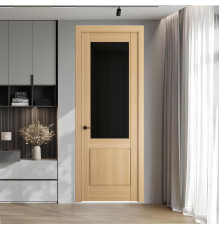 6.2.2 ND.O Дуб Натуральный стекло Черное тонированное ProfilDoors Orange